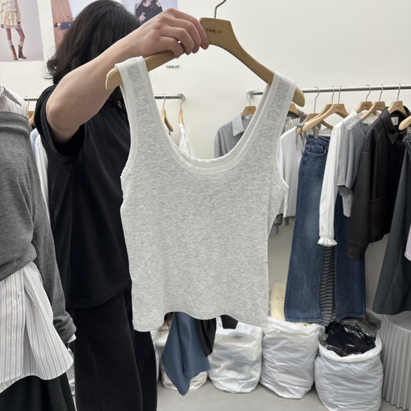 TWELVE韓國代購女裝新品休閑時尚職業推薦人氣熱賣吊帶背心TWELVE吊帶/背心圖色2