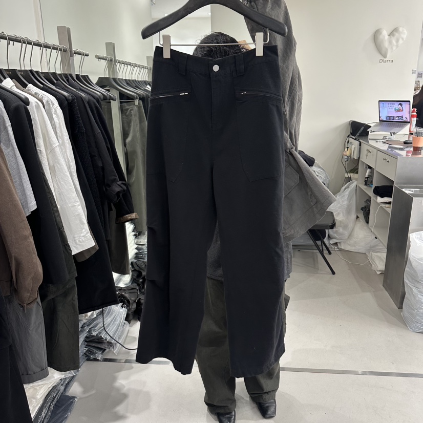 DIARRA東大門直郵女裝新款休閑26春夏人氣職業時尚休閑褲DIARRA休閑褲圖色2黑色