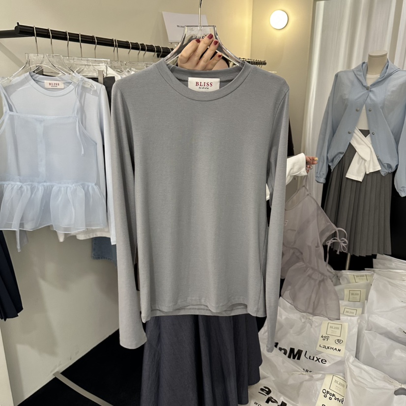 BLISS韓國直郵女士新品人氣真品時尚休閑熱賣推薦長袖T恤BLISS長袖T恤圖色6