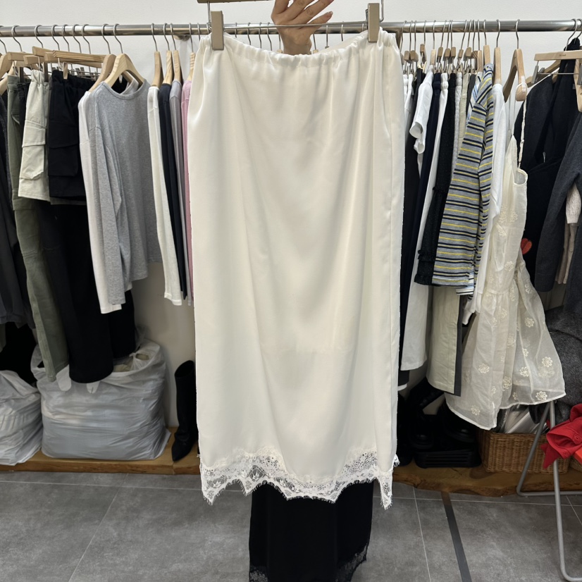 DELIGHT-L韓國代購女裝新款人氣熱賣時尚職業26春夏長裙蕾絲DELIGHT-L長裙