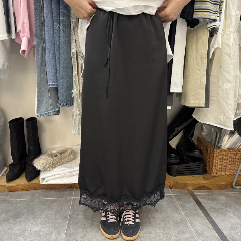 DELIGHT-L韓國代購女裝新款人氣熱賣時尚職業26春夏長裙蕾絲DELIGHT-L長裙圖色2