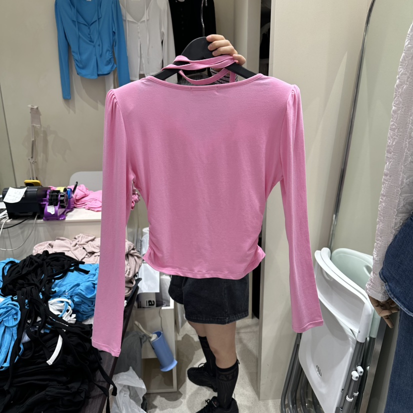 MONOPOLY東大門實拍女裝新品休閑人氣真品時尚26春夏長袖T恤MONO_POLY長袖T恤