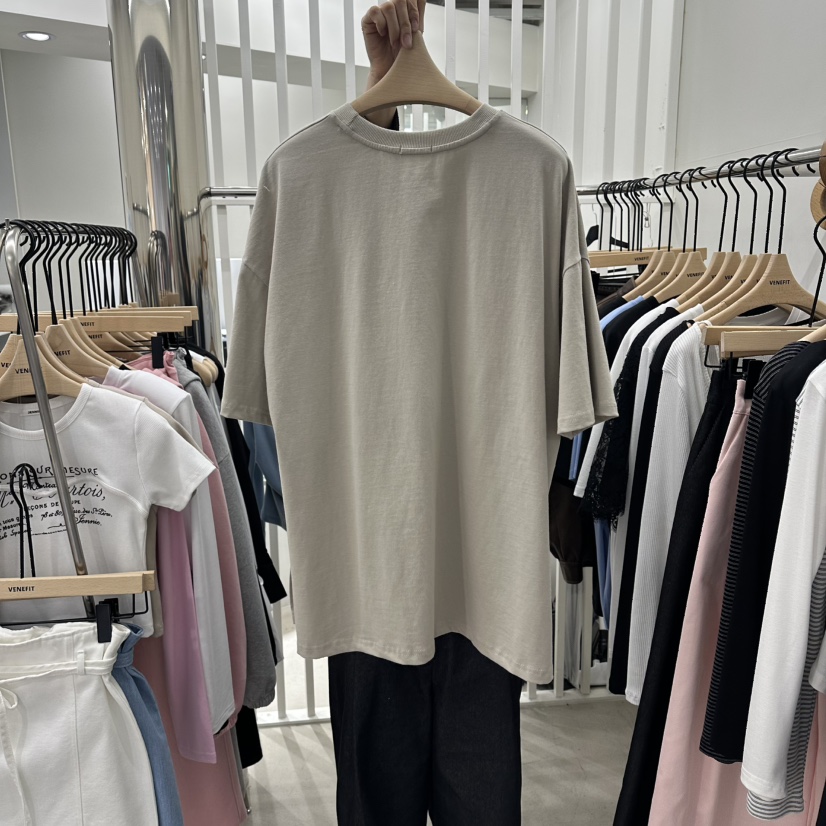 VENEFIT東大門實拍女裝新款26春夏真品職業人氣時尚推薦T恤VENEFIT/JENNIET恤