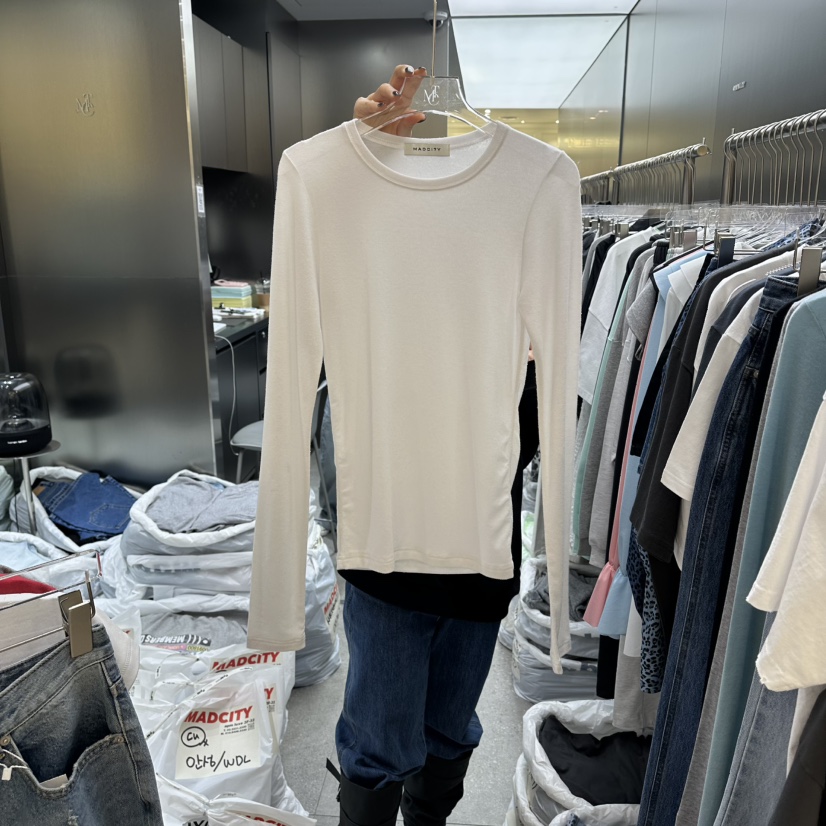 MADCITY/SAGAFURS韓國直郵女士新品休閑真品時尚長袖T恤MADCITY/SAGAFURS長袖T恤圖色1