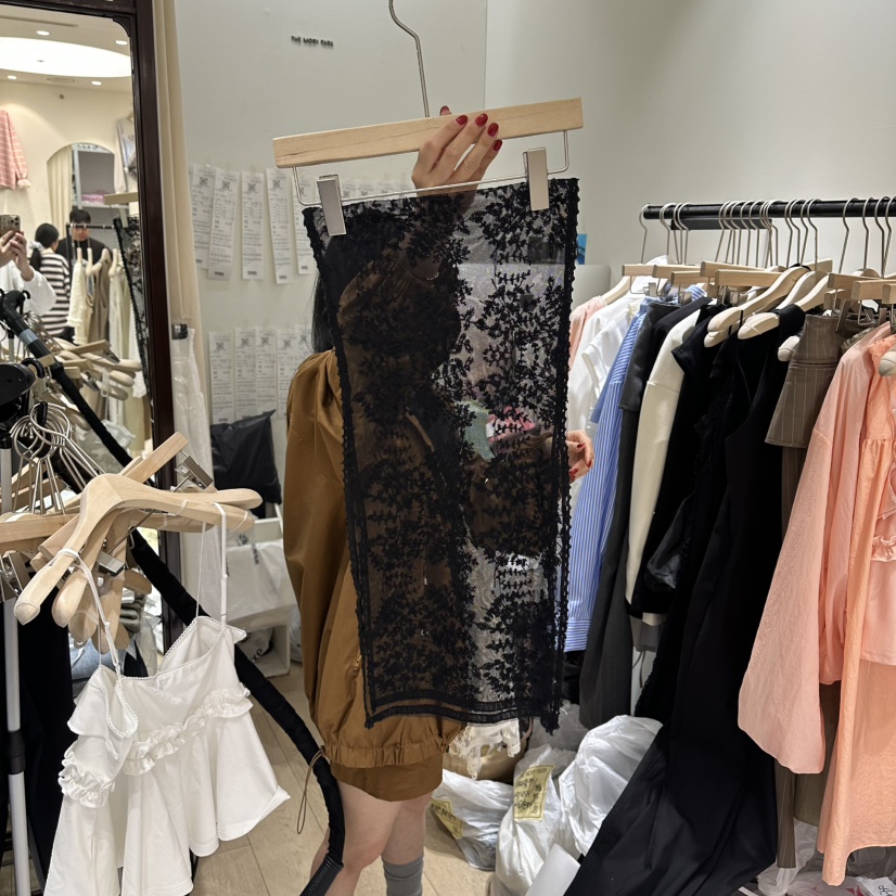 THEMORYPARK東大門實拍女裝新品推薦26春夏圍巾披肩蕾絲圍巾THE MORY PARK圍巾/披肩