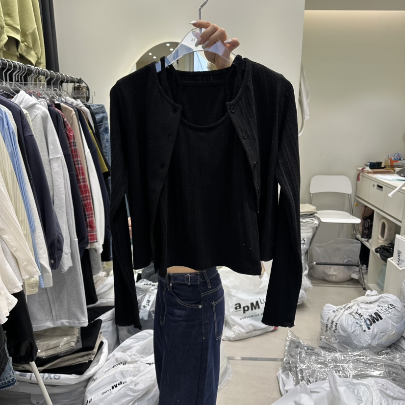 AT THE END韓國直郵女士新款真品26春夏職業人氣熱賣套裝AT THE END套裝圖色3