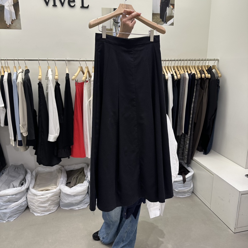 VIVEL東大門直郵女裝新款時尚休閑真品26春夏長裙褶裥亞麻VIVEL長裙圖色3