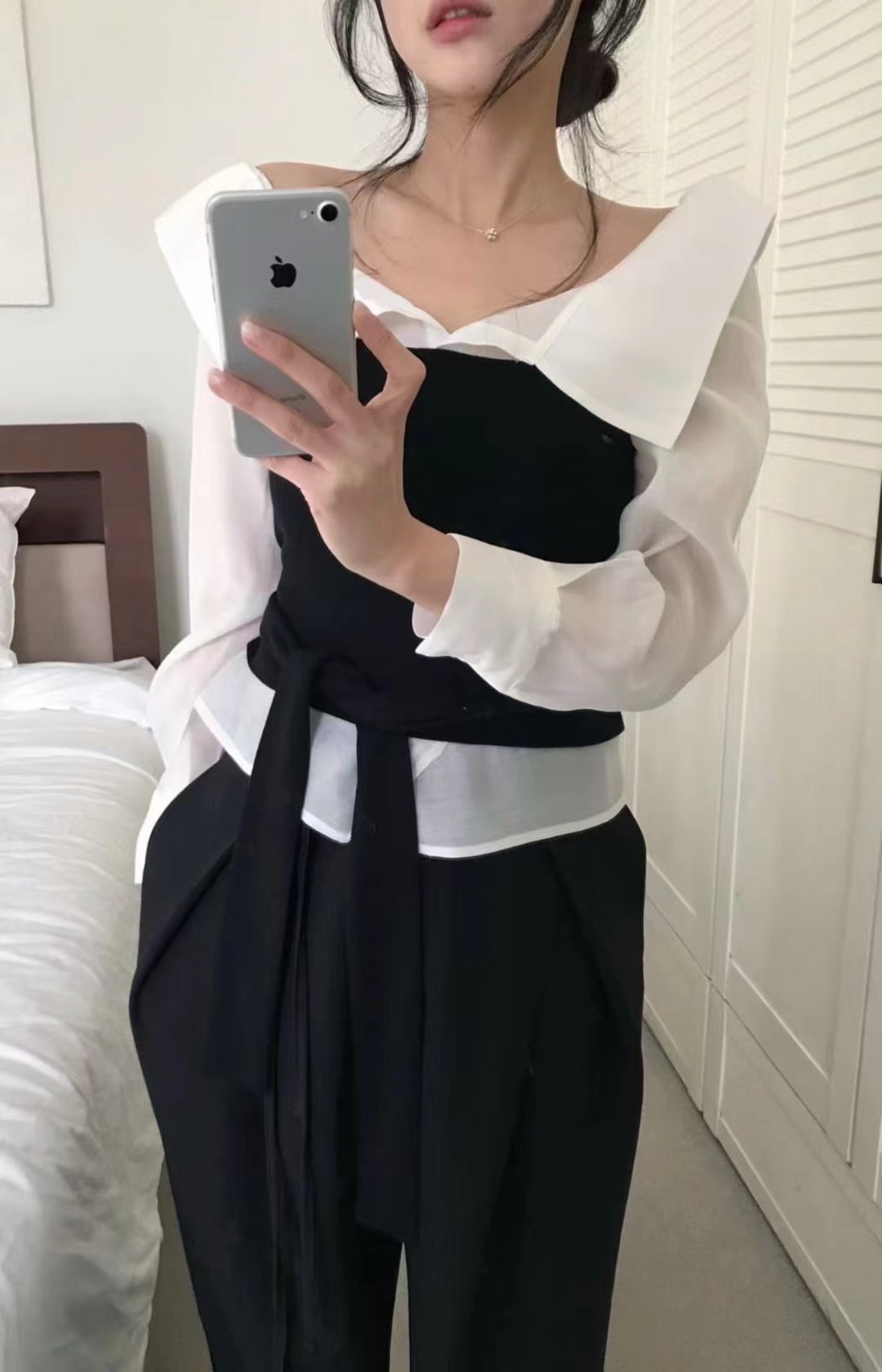 REFILL-리필-T韓國直郵女裝新品職業人氣推薦襯衫蕾絲衫REFILL-리필-T襯衫/蕾絲衫