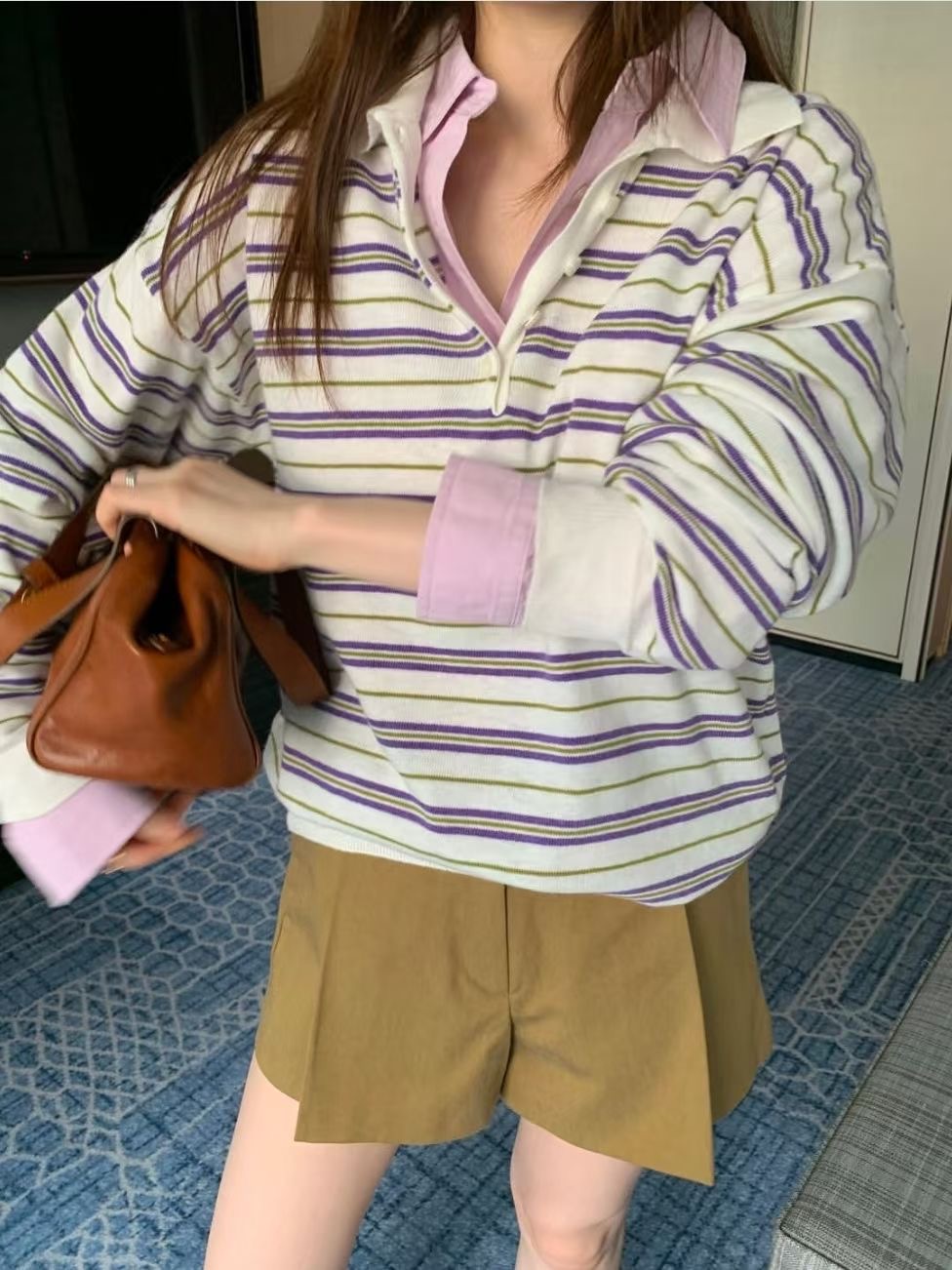 WEARRAW/WELL ROW韓國直郵女士新品人氣襯衫蕾絲衫口袋WEARRAW/WELL ROW襯衫/蕾絲衫