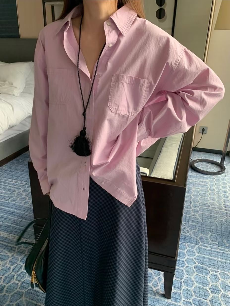 WEARRAW/WELL ROW韓國直郵女士新品人氣襯衫蕾絲衫口袋WEARRAW/WELL ROW襯衫/蕾絲衫