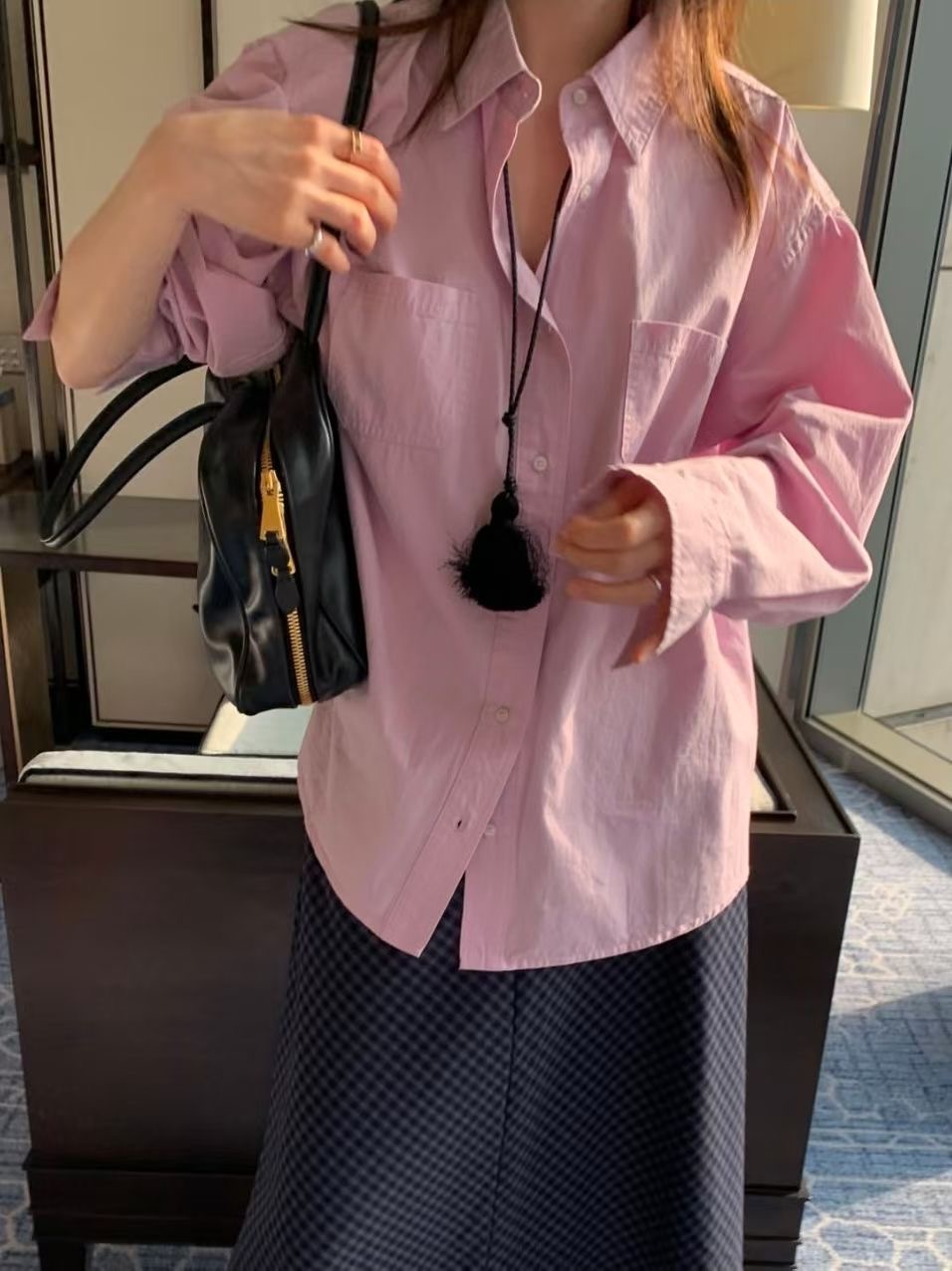 WEARRAW/WELL ROW韓國直郵女士新品人氣襯衫蕾絲衫口袋WEARRAW/WELL ROW襯衫/蕾絲衫圖色2