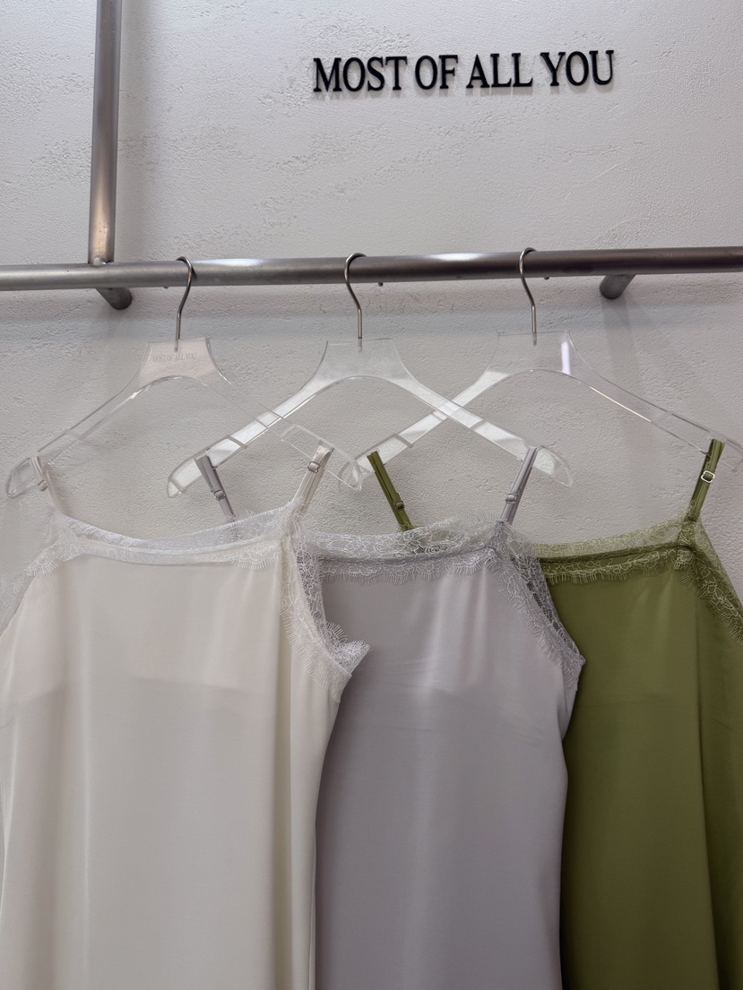 MOST OF ALL U韓國東大門直郵女裝新款26春夏連衣裙緞面MOST OF ALL U連衣裙