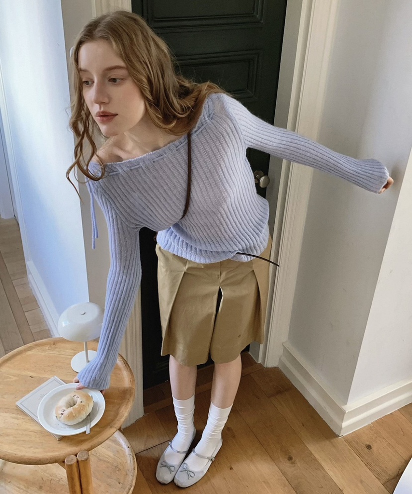 VIVANI韓國東大門代購女士新款人氣26春夏休閑職業針織衫VIVANI針織衫