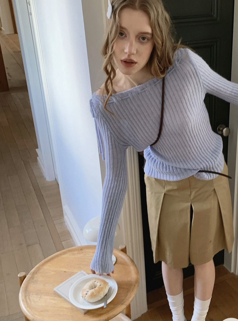 VIVANI韓國東大門代購女士新款人氣26春夏休閑職業針織衫VIVANI針織衫