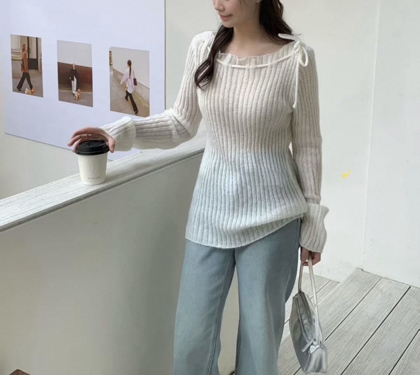 VIVANI韓國東大門代購女士新款人氣26春夏休閑職業針織衫VIVANI針織衫