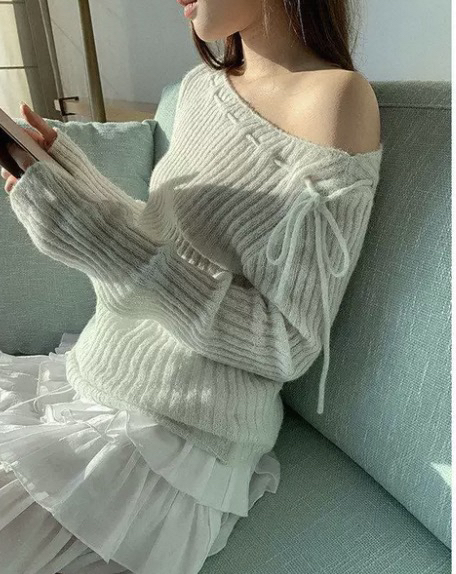 VIVANI韓國東大門代購女士新款人氣26春夏休閑職業針織衫VIVANI針織衫