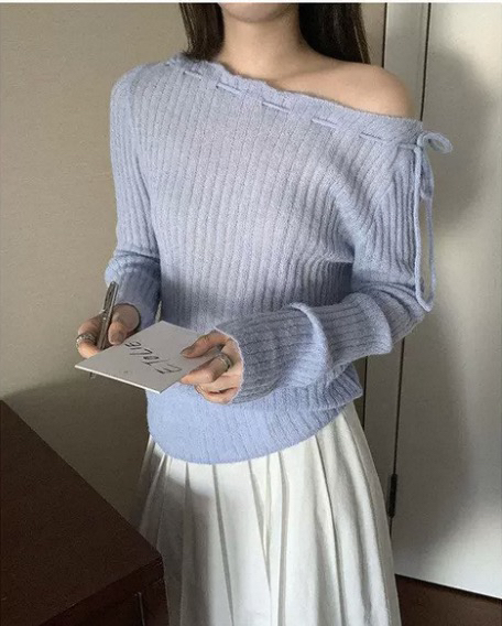 VIVANI韓國東大門代購女士新款人氣26春夏休閑職業針織衫VIVANI針織衫圖色1