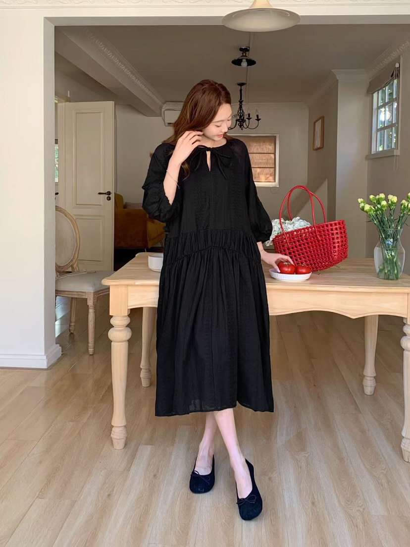 VIVANI韓國直郵實拍女士新款26春夏時尚休閑人氣連衣裙刺繡VIVANI連衣裙