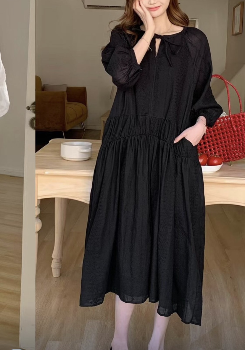 VIVANI韓國直郵實拍女士新款26春夏時尚休閑人氣連衣裙刺繡VIVANI連衣裙圖色2