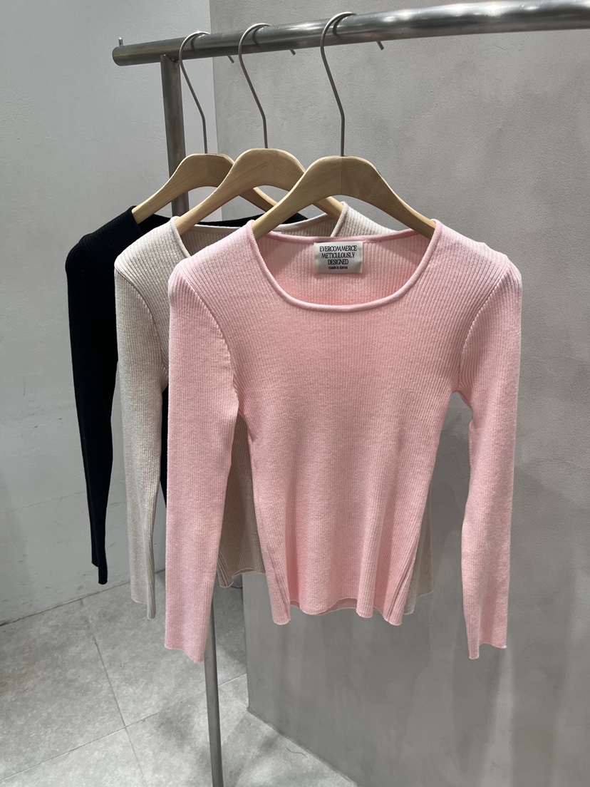EVERCOMMERCE METICULOUSLY DESIGNED韓國代購女裝新品休閑針織衫EVERCOMMERCE METICULOUSLY DESIGNED針織衫