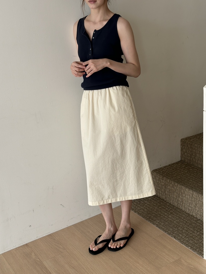 JEONG GAM STUDIOS韓國東大門直郵女裝新款熱賣半身裙中短裙水洗棉JEONG GAM STUDIOS半身裙/中短裙