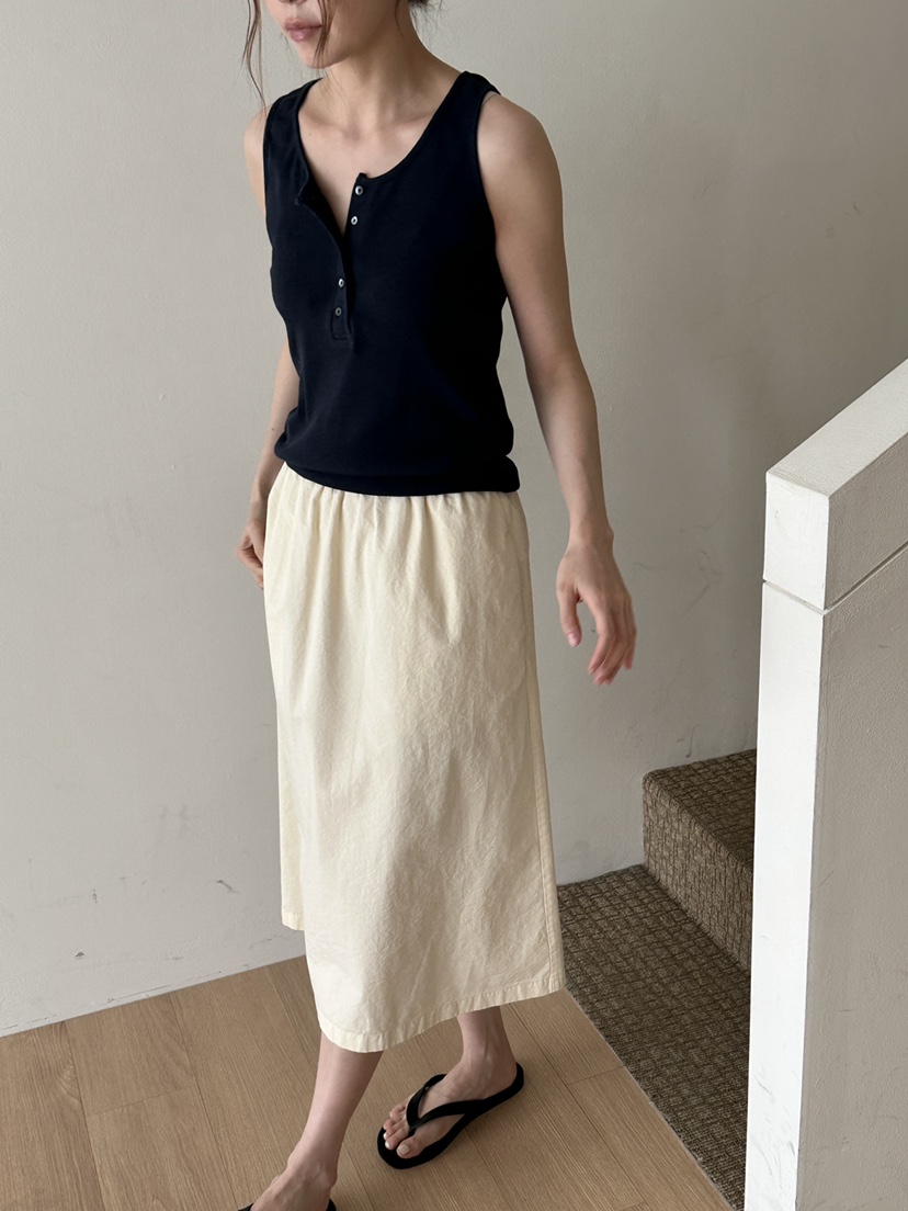 JEONG GAM STUDIOS韓國東大門直郵女裝新款熱賣半身裙中短裙水洗棉JEONG GAM STUDIOS半身裙/中短裙