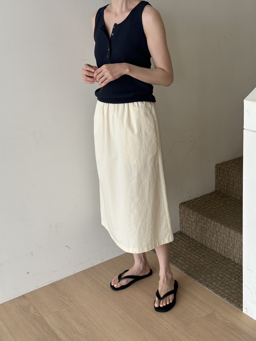 JEONG GAM STUDIOS韓國東大門直郵女裝新款熱賣半身裙中短裙水洗棉JEONG GAM STUDIOS半身裙/中短裙