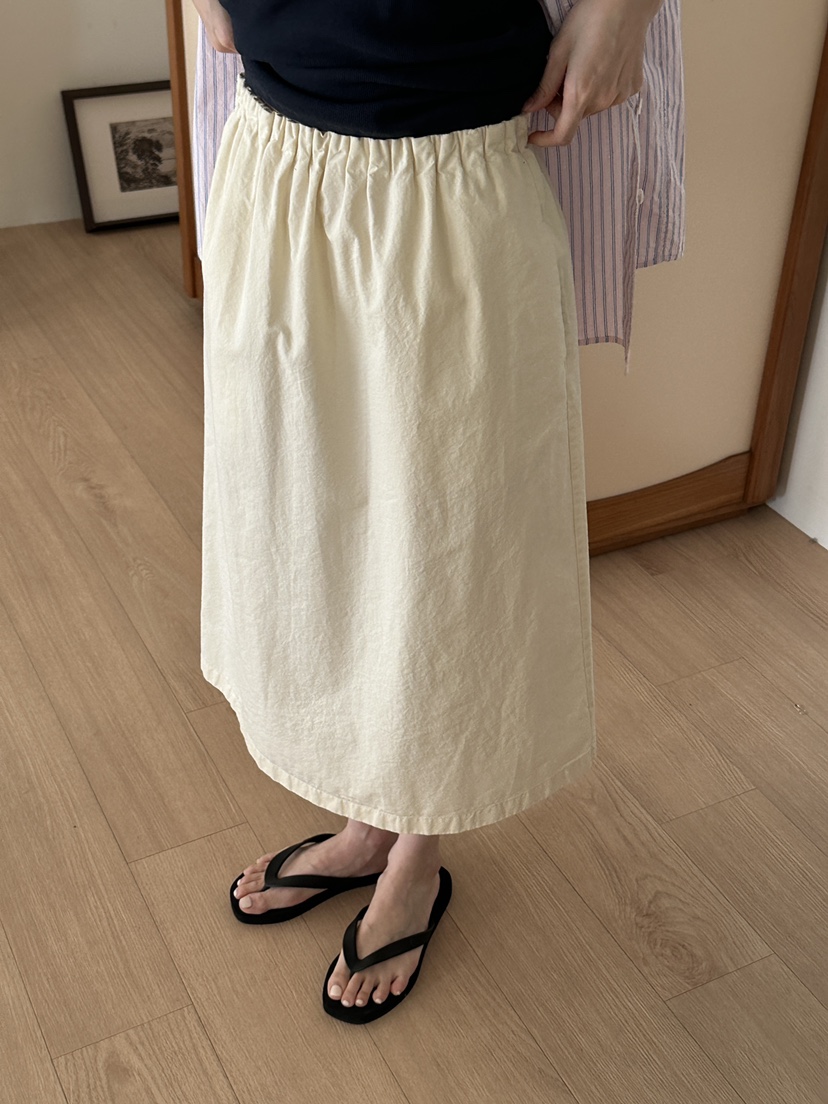 JEONG GAM STUDIOS韓國東大門直郵女裝新款熱賣半身裙中短裙水洗棉JEONG GAM STUDIOS半身裙/中短裙