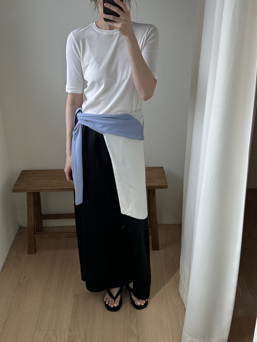 JEONG GAM STUDIOS韓國東大門直郵女士新款休閑長裙緞面JEONG GAM STUDIOS長裙