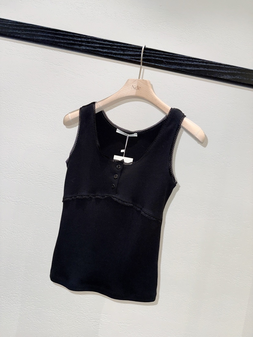 NDE韓國東大門代購女裝新款時尚職業人氣吊帶背心蕾絲紐扣BOHEME_NDE吊帶/背心圖色3