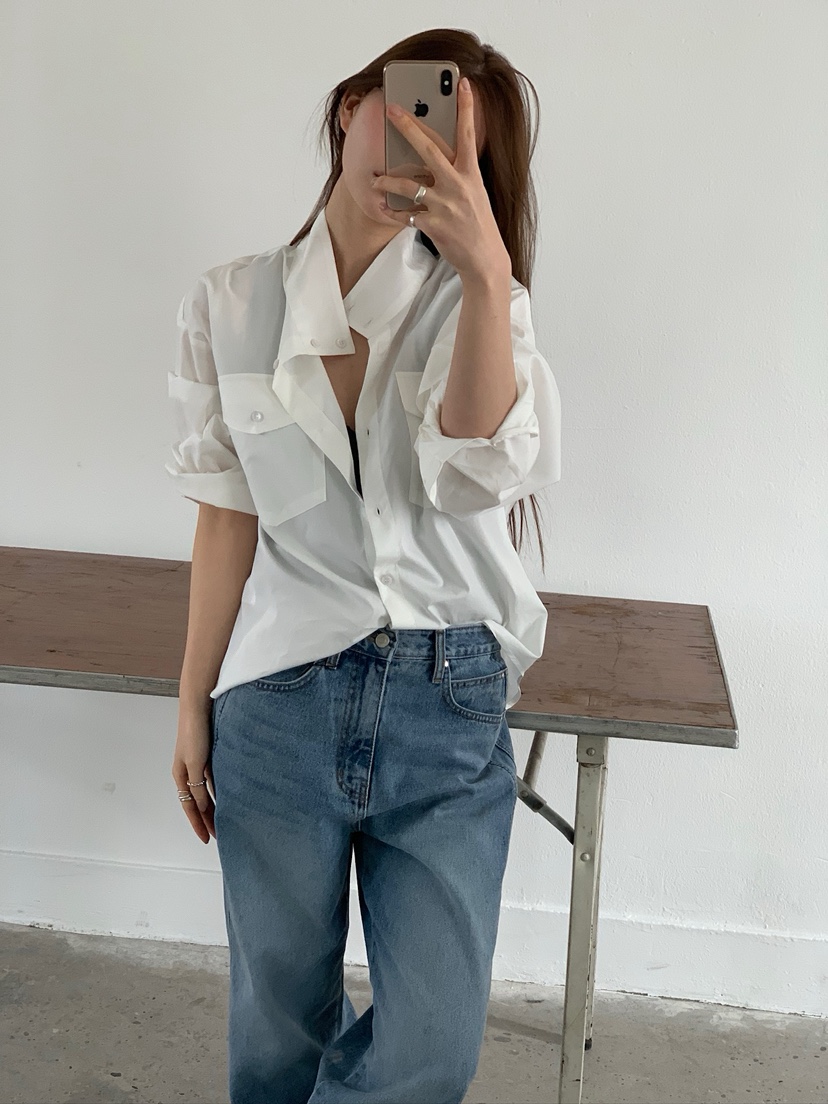 UNBOUND韓國代購女士新款熱賣時尚推薦26春夏襯衫蕾絲衫含腰繩UNBOUND襯衫/蕾絲衫