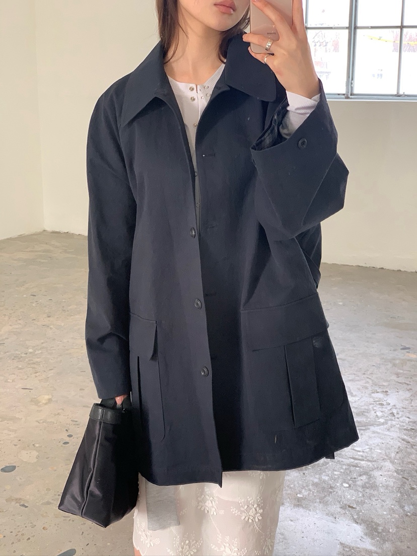 UNBOUND韓國代購女裝新款休閑人氣時尚26春夏職業長款風衣UNBOUND長款風衣