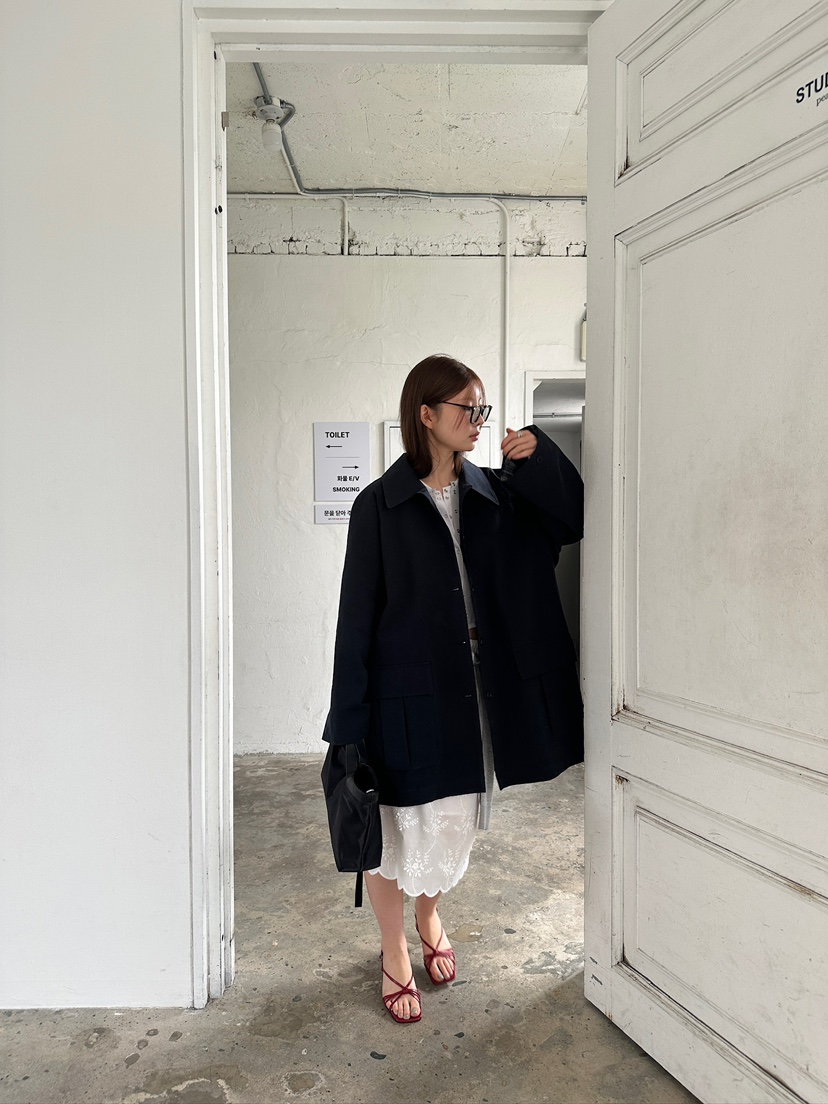 UNBOUND韓國代購女裝新款休閑人氣時尚26春夏職業長款風衣UNBOUND長款風衣