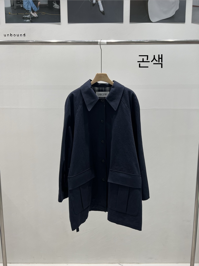 UNBOUND韓國代購女裝新款休閑人氣時尚26春夏職業長款風衣UNBOUND長款風衣圖色2