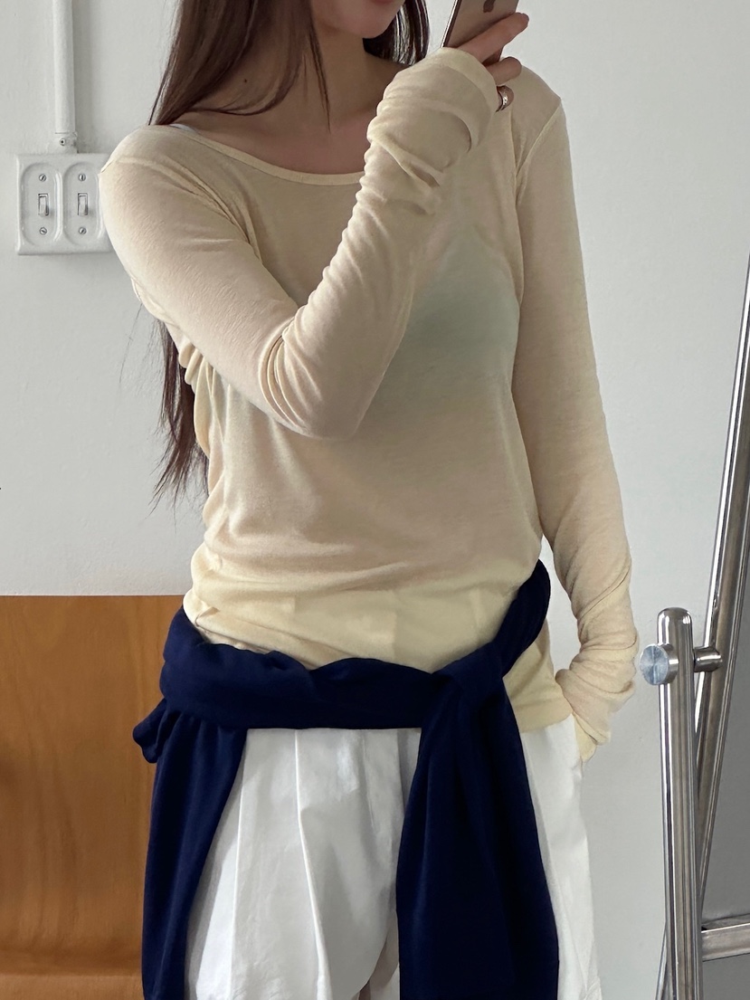 UNBOUND韓國直郵實拍女士新品熱賣推薦時尚人氣休閑長袖T恤UNBOUND長袖T恤