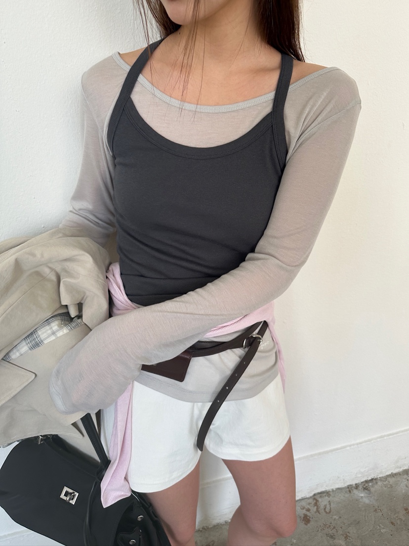 UNBOUND韓國直郵實拍女士新品熱賣推薦時尚人氣休閑長袖T恤UNBOUND長袖T恤