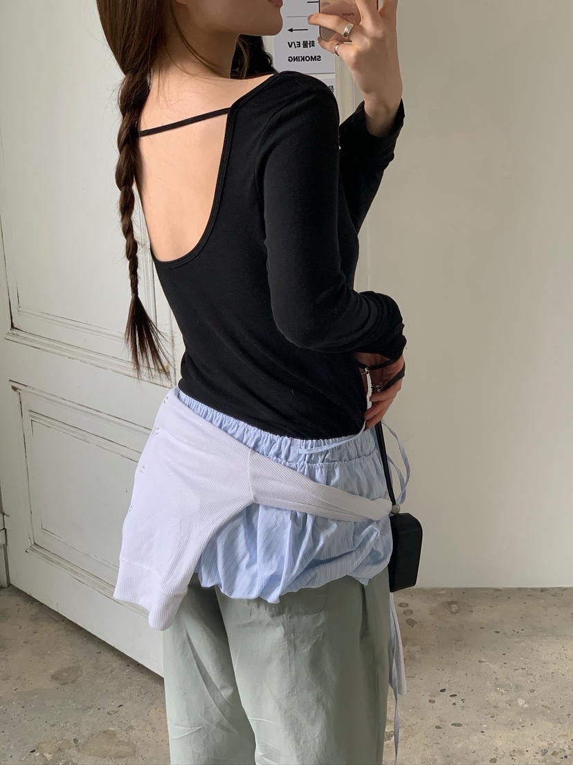 UNBOUND韓國直郵實拍女士新品熱賣推薦時尚人氣休閑長袖T恤UNBOUND長袖T恤