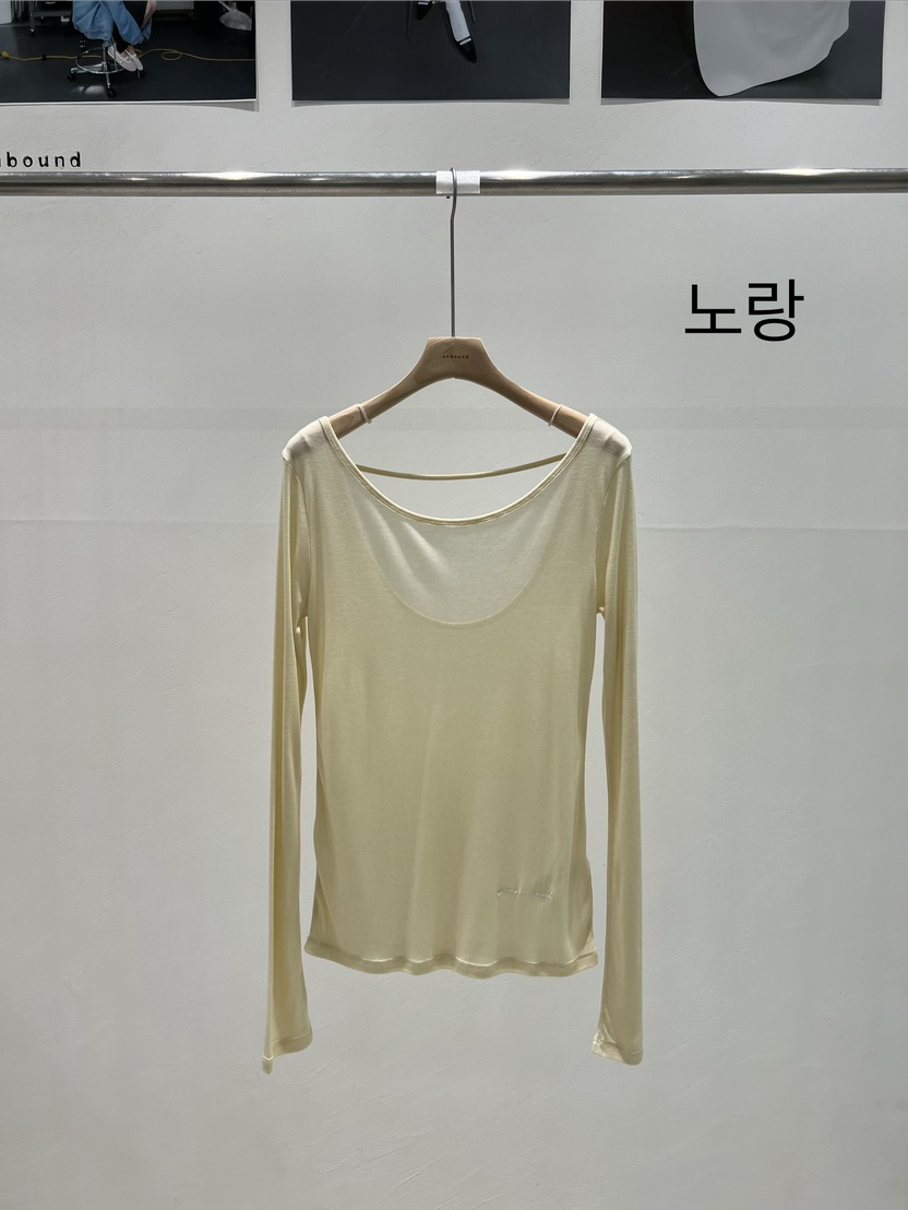 UNBOUND韓國直郵實拍女士新品熱賣推薦時尚人氣休閑長袖T恤UNBOUND長袖T恤圖色2