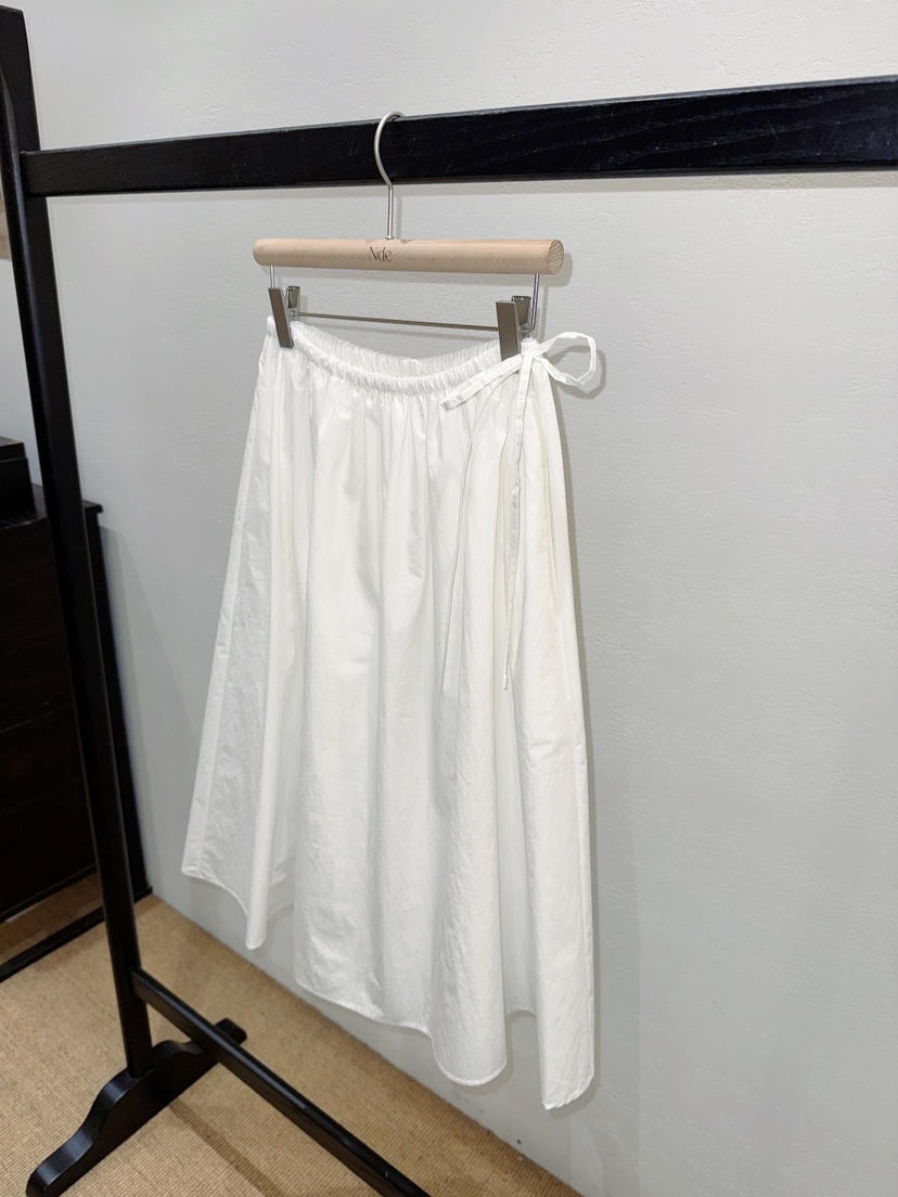 NDE韓國東大門直郵女士新品推薦26春夏時尚半身裙中短裙褶皺BOHEME_NDE半身裙/中短裙