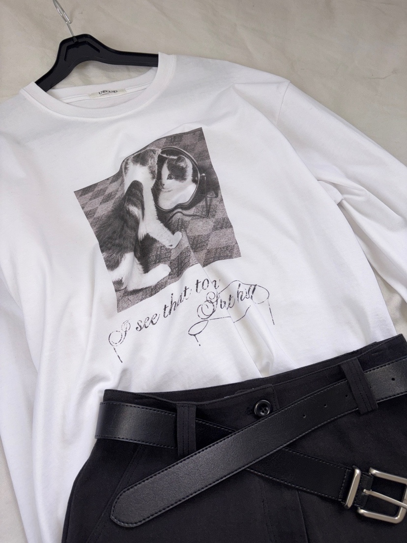 UNBOUND韓國直郵女裝新品26春夏時尚休閑熱賣職業長袖T恤UNBOUND長袖T恤