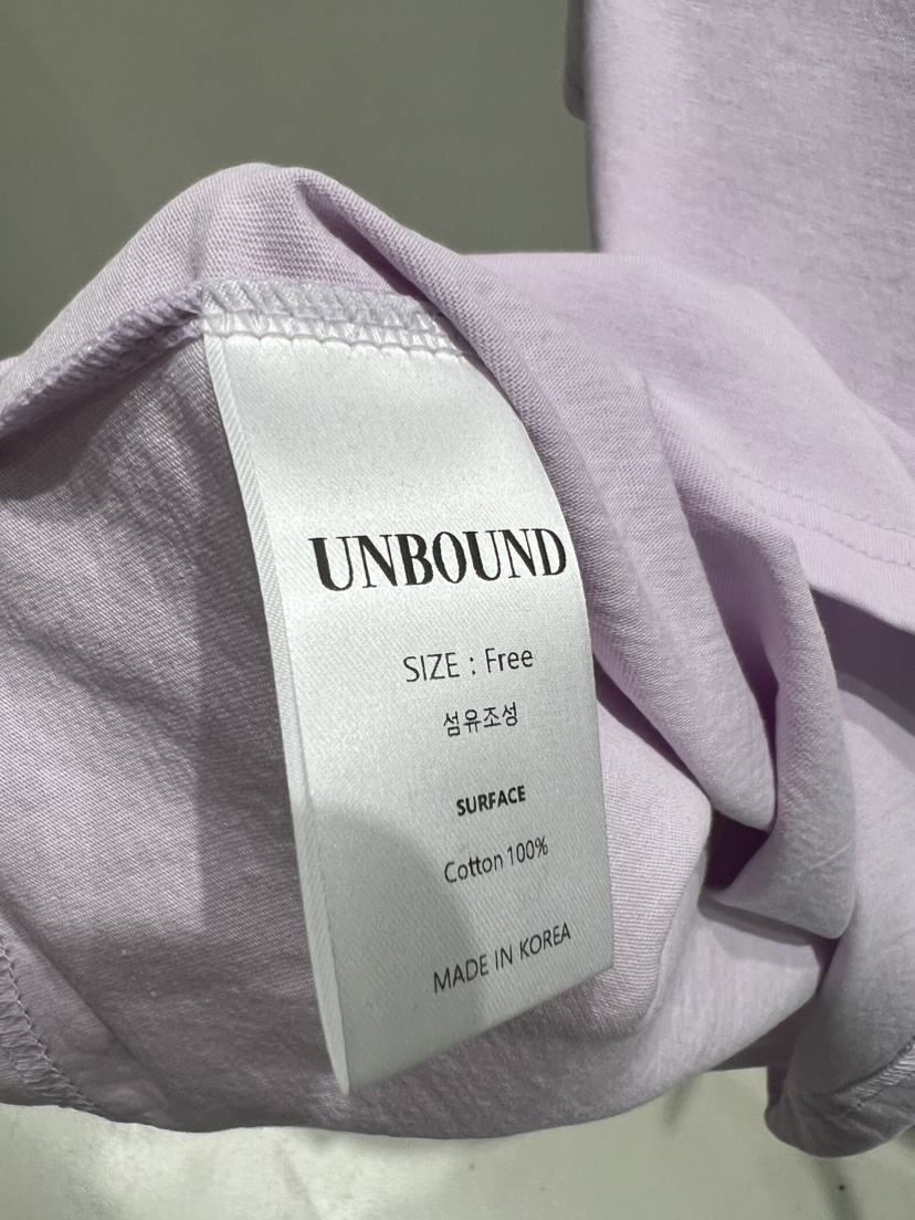 UNBOUND韓國直郵實拍女裝新款職業推薦26春夏休閑熱賣T恤UNBOUNDT恤
