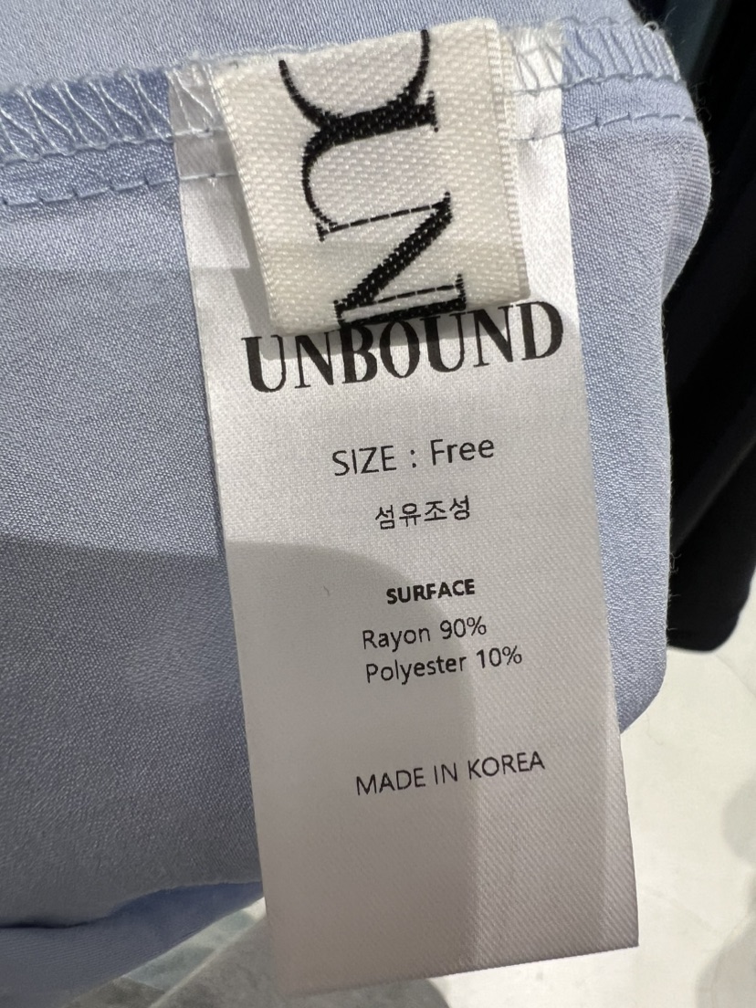 UNBOUND韓國直郵女士新款推薦熱賣職業休閑26春夏襯衫蕾絲衫UNBOUND襯衫/蕾絲衫