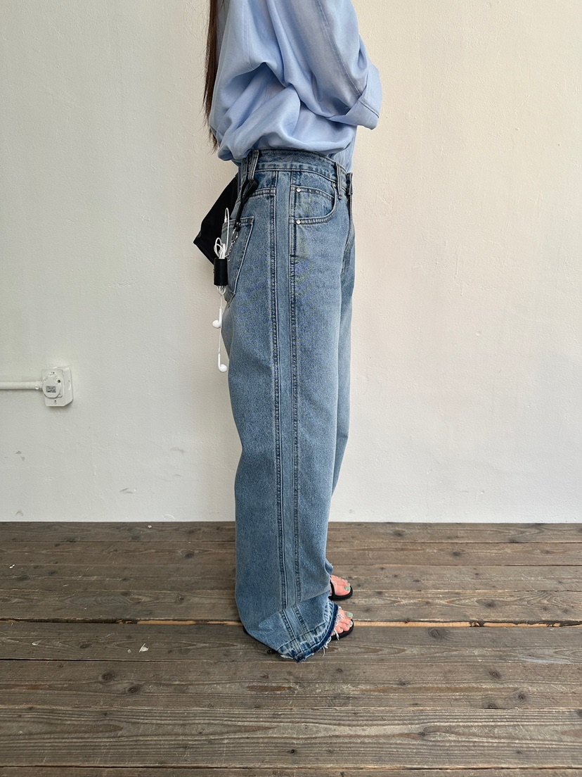 UNBOUND韓國直郵女裝新款人氣時尚職業熱賣26春夏牛仔褲刺繡UNBOUND牛仔褲