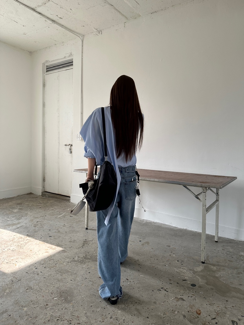 UNBOUND韓國直郵女裝新款人氣時尚職業熱賣26春夏牛仔褲刺繡UNBOUND牛仔褲