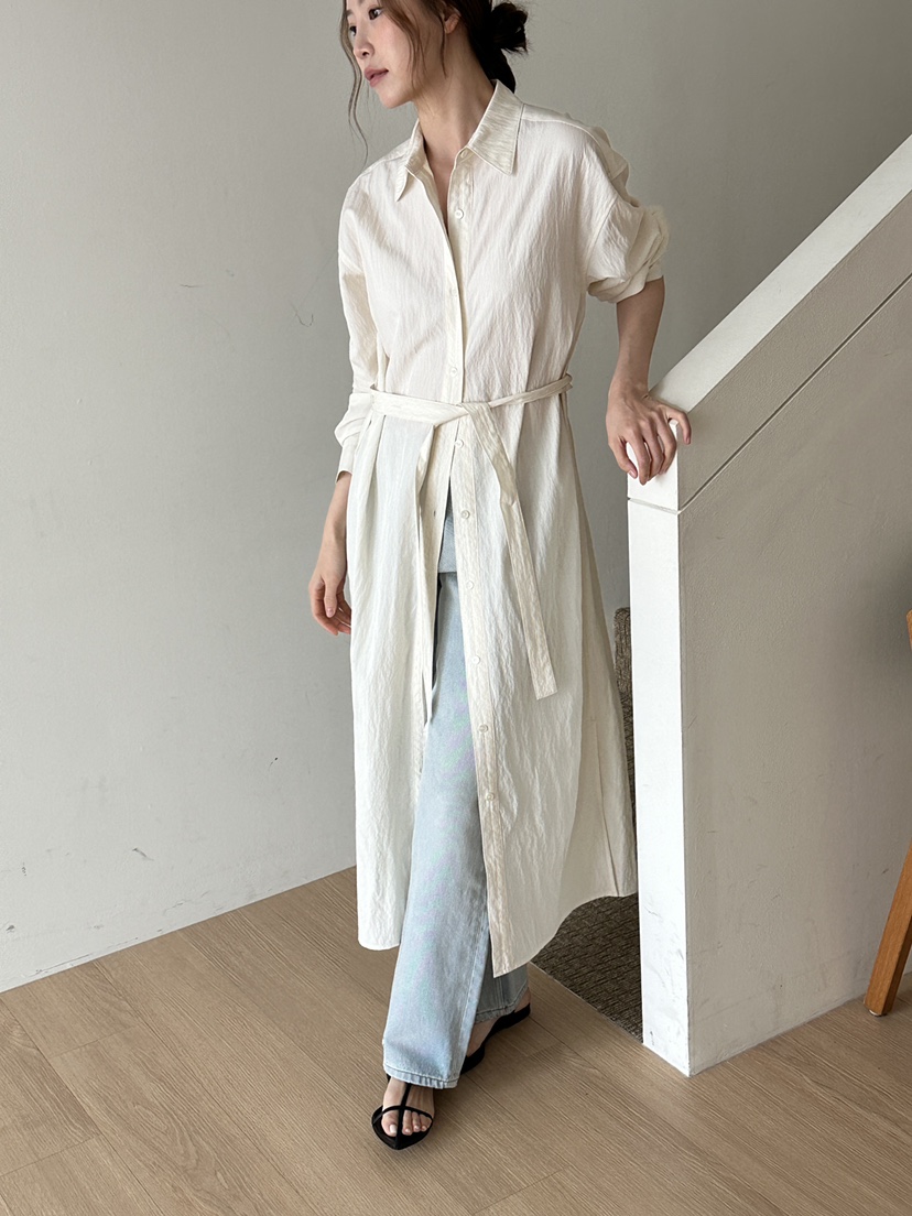 JEONG GAM STUDIOS韓國直郵實拍女士新品26春夏連衣裙含腰帶JEONG GAM STUDIOS連衣裙