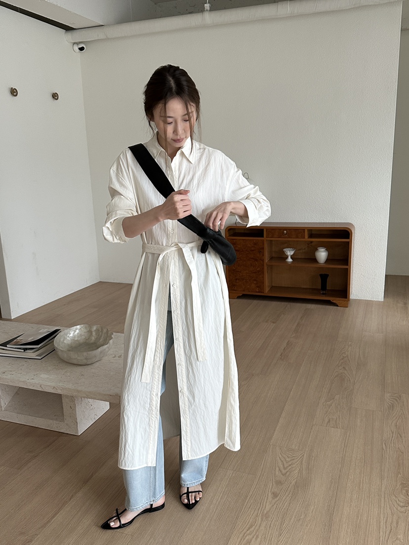 JEONG GAM STUDIOS韓國直郵實拍女士新品26春夏連衣裙含腰帶JEONG GAM STUDIOS連衣裙