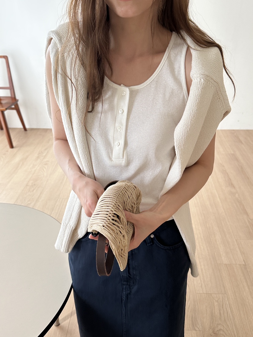 JEONG GAM STUDIOS韓國代購女裝新品休閑人氣職業吊帶背心JEONG GAM STUDIOS吊帶/背心