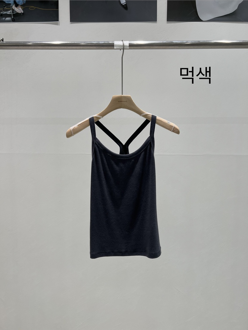 UNBOUND韓國直郵實拍女裝新品推薦時尚休閑26春夏吊帶背心UNBOUND吊帶/背心圖色4墨色