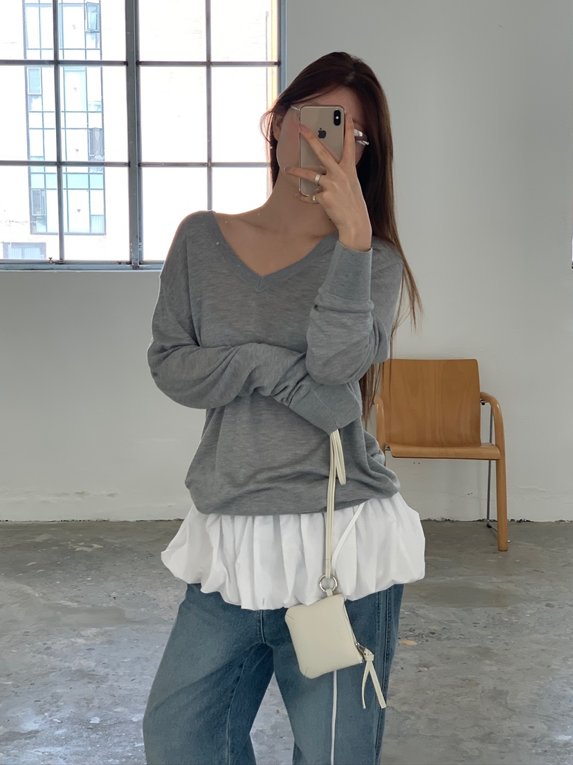 UNBOUND韓國東大門直郵女裝新款熱賣26春夏人氣針織衫絲綢UNBOUND針織衫