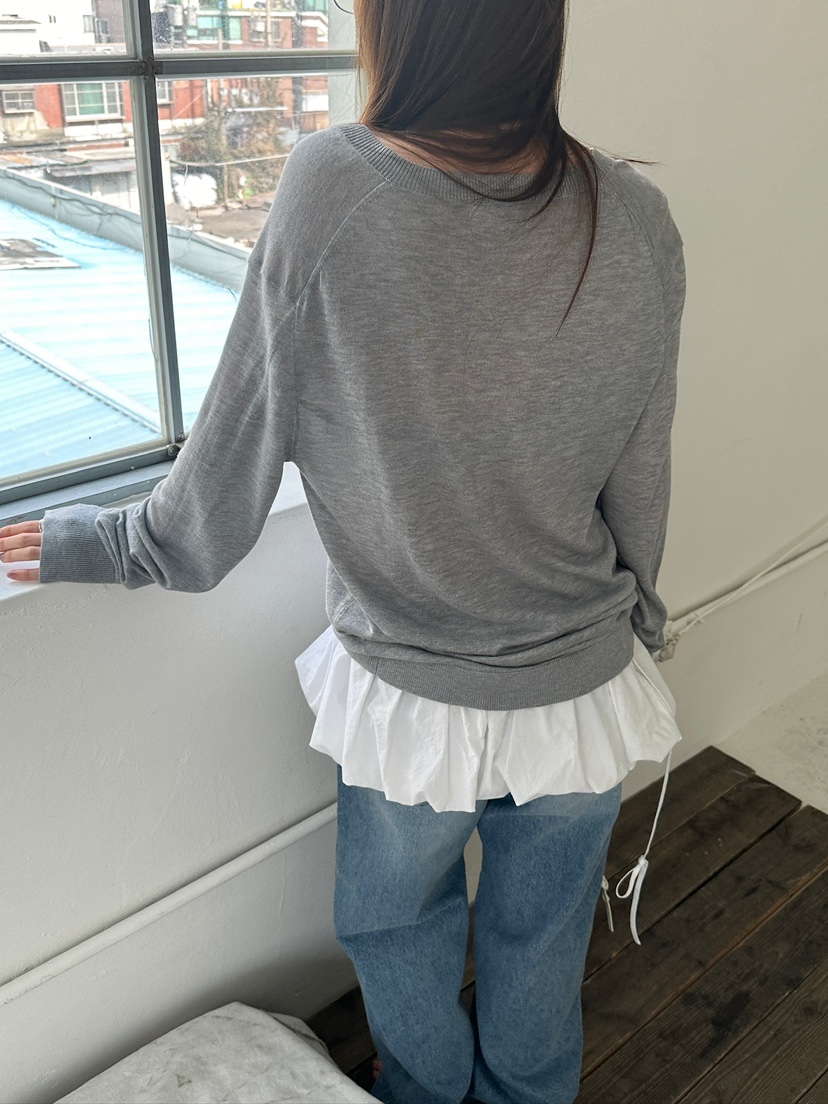 UNBOUND韓國東大門直郵女裝新款熱賣26春夏人氣針織衫絲綢UNBOUND針織衫